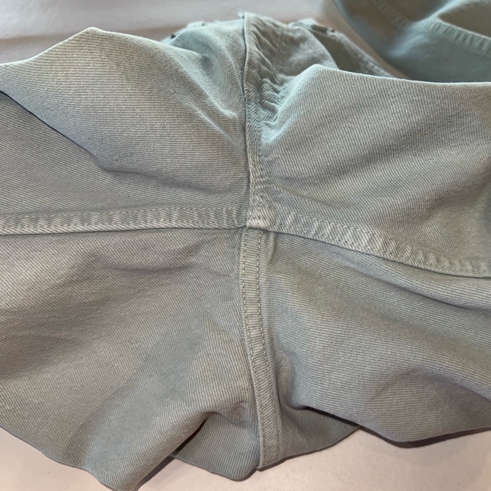 ‘93 Vintage LEVI’s 512 Slim Fit High-Rise Tapered Leg Green Jeans (W25/26 L31) - Picture 15 of 17